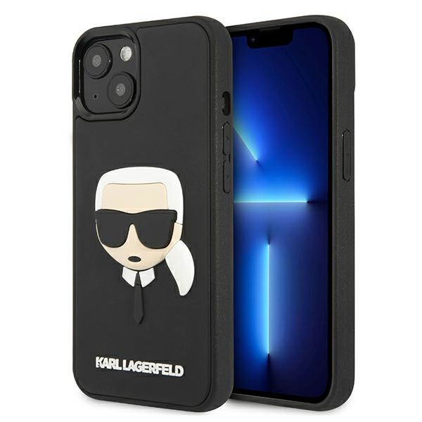 Etui KARL LAGERFELD Apple iPhone 13 Mini 3D Rubber Karl`s Head Czarny Hardcase